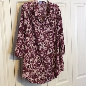 Only Necessities 3/4 sleeve blouse, size 1X